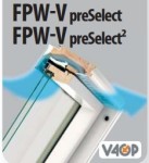 FAKRO PreSelect MAX PPP-V P5 (12)134x98 Triple Vit Proj+rot. PVC BLANC